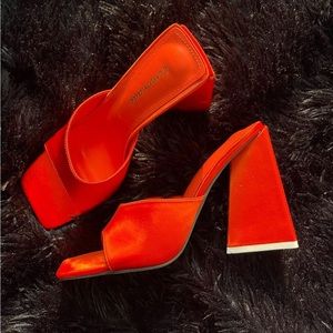 Square Toe Chunky Heels